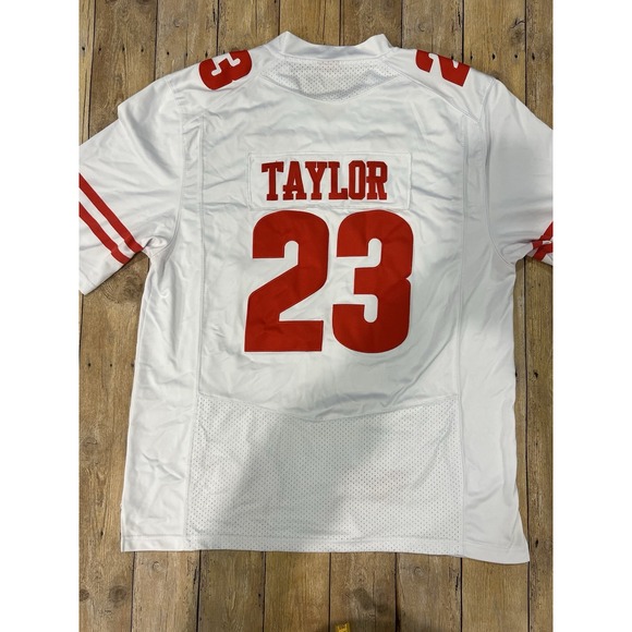 Wisconsin Badgers #23 Jonathan Taylor White Under Armour Replica Jersey sz XL - Picture 8 of 8